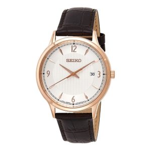 Seiko SGEH88P1 – Nam – 40mm – Kính cứng – Quartz (Pin) – Dây da