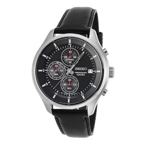 Seiko SKS539P2 – Nam – 43mm – Kính cứng – Quartz (Pin) – Dây da