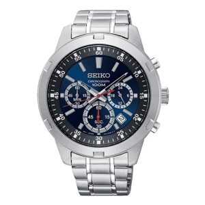 Seiko SKS603P1 – Nam – 43mm – Kính cứng – Quartz (Pin) – Dây kim loạ