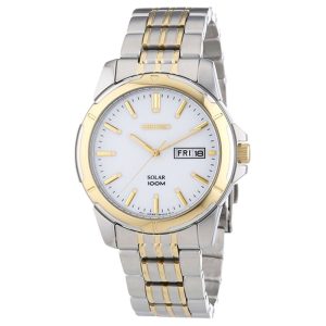 Seiko SNE094P1 – Nam – 40mm – Kính cứng – Solar (Năng lượng ánh sáng) – Dây kim loại