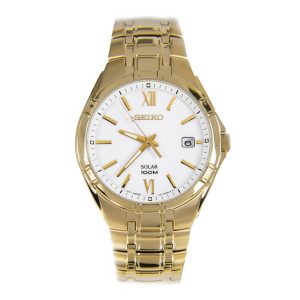 Seiko SNE218P1 – Nam – 41mm – Kính cứng – Solar (Năng lượng ánh sáng) – Dây kim loại