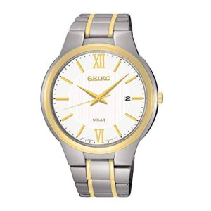 Seiko SNE388P1 – Nam – 41mm – Kính cứng – Solar (Năng lượng ánh sáng) – Dây kim loại