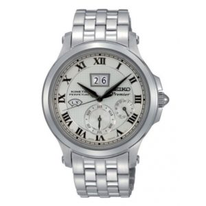 Seiko SNP039P1 – Nam – 41mm – Kính Sapphire – Kinetic (máy nửa cơ – nửa pin) – Dây kim loại