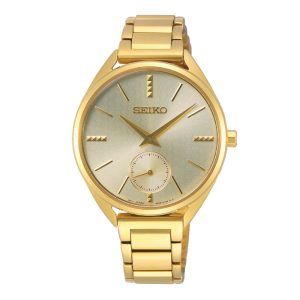 Seiko SRKZ50P1 – Nữ – 35mm – Kính cứng – Quartz (Pin) – Dây kim loại