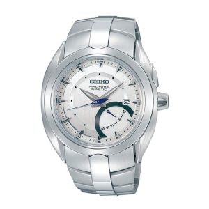 Seiko SRN007P1 – Nam – 43mm – Kính Sapphire – Kinetic (máy nửa cơ – nửa pin) – Dây kim loại