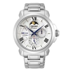 Seiko SRX015P1 – Nam – 43,5mm – Kính Sapphire – Kinetic (máy nửa cơ – nửa pin) – Dây kim loại