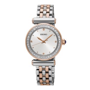 Seiko SRZ466P1 – Nữ – 27mm – Kính cứng – Quartz (Pin) – Dây kim loại