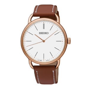 Seiko SUR238P1 – Nữ – 35mm – Kính cứng – Quartz (Pin) – Dây da