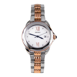Seiko SXDF62P1 – Nữ – 28mm – Kính cứng – Quartz (Pin) – Dây kim loại
